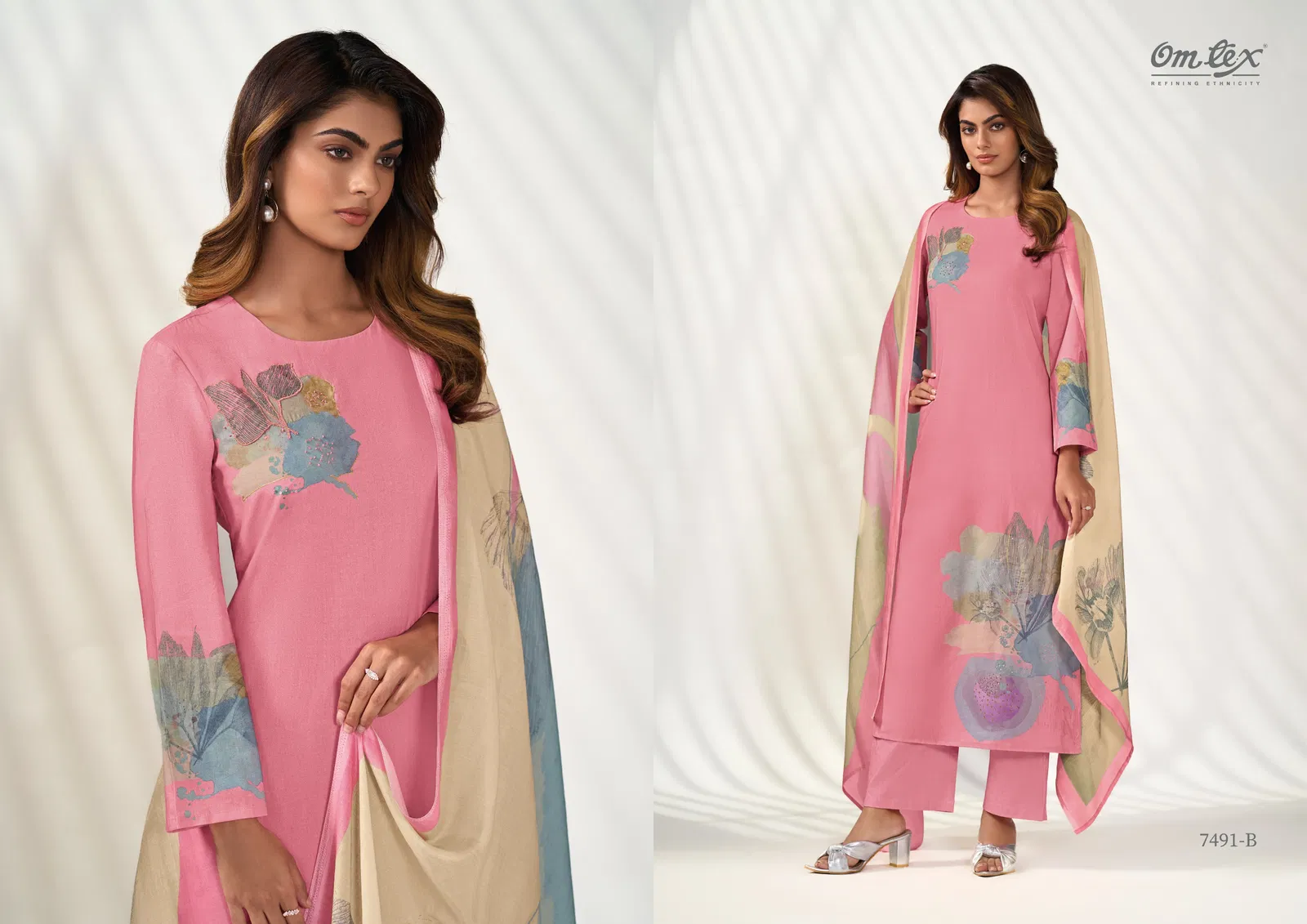 Kainaat By Omtex Lawn Cotton Printed Dress Material Wholesale Online
